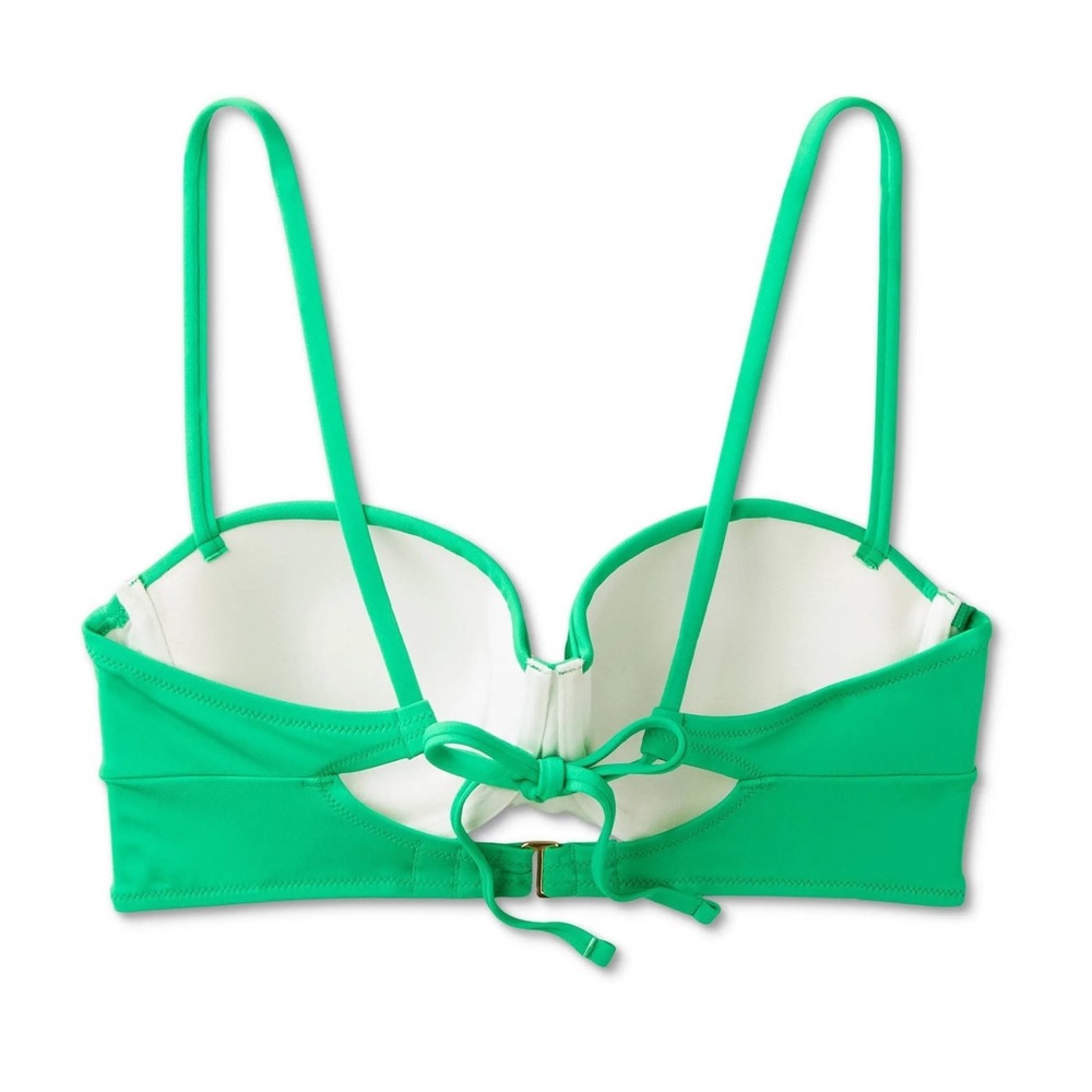 Shade & Shore Swim Light Lift Shirred Cup Bikini Top Size 38D - Picture 4 of 5